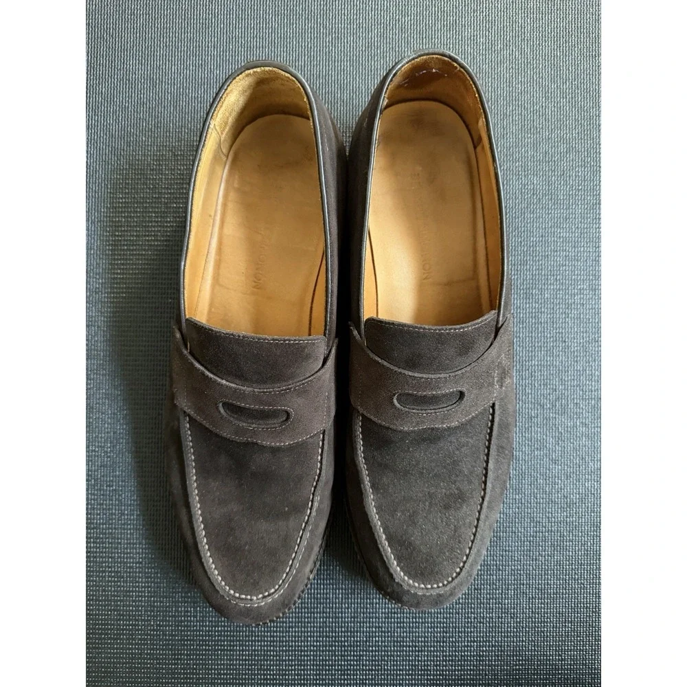 Beckett Simonon Loafer Mens Size 11 Brown Cohen Leather Penny Casual Dress Shoes